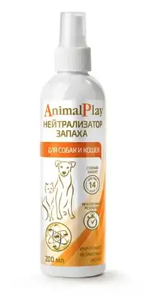 Купить animal play спрей нейтрализатор запаха для собак и кошек зоогигиенический