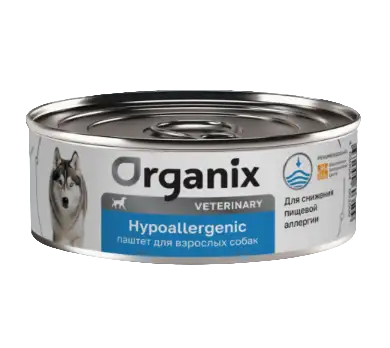 Купить organix vet  hypoallergenic консервы для взрослых собак при пищевой аллергии