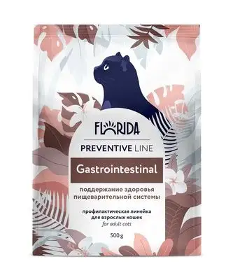 Купить florida preventive line gastrointestinal сухой корм для кошек "Поддержание здоровья пищеварительной системы"