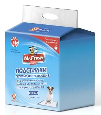Купить mr.fresh expert regular подстилки-пеленки для ежедневного применения для кошек и собак