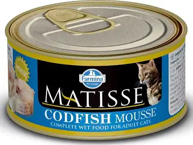 Farmina matisse консервы для кошек с треской (мусс)
