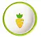 Mr.Kranch Миска керамическая для грызунов Зеленая с морковью