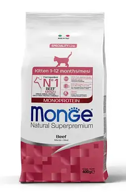 Monge Cat Speciality Line Monoprotein сухой корм для котят и беременных кошек с говядиной